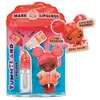 MGA Entertainment Yummiland - 1 poupée 10 cm et un gloss pailleté à créer - Piper - Goût Pêche - Dès 4ans