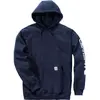 Sweat-shirt à capuche - Midweight Sleeve - Carhartt - Navy - Taille M