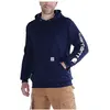 Sweat-shirt à capuche - Midweight Sleeve - Carhartt - Navy - Taille L