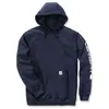 Sweat à capuche non zippé logo manche marine XXL Carhartt S1K288472XXL