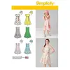 Patron Simplicity 1456 (7785) - Robe fille avec choix de corsages et c...