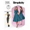 Patron Simplicity 9286 - Robe Femme avec haut ajusté et décolleté plié...