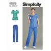 Patron Simplicity 9276 - Ensemble Infirmière avec Blouse et Pantalon d...