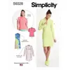 GENERIQUE Patron Simplicity 9328 - Robe et Top en maille du 34 au 50 (FR)(...) -
