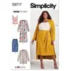 GENERIQUE Patron Simplicity 9717 - Haut en tricot du 48 au 66 FR(...) -