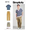 GENERIQUE Patron Simplicity 9718 - Haut en tricot du 32 au 54 FR(...) -