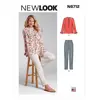 Patron New Look 6712 - Ensemble Femme Top encolure plissée et Pantalon...