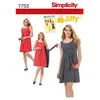 GENERIQUE Simplicity 1356 Taille H5 Patron de Couture Robe pour Femme Jiffy Wrap Réversible