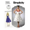 Patron Simplicity 9284 - Robe Femme avec haut ajusté et décolleté cour...