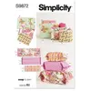 Patron Simplicity 9872 - Etuis à fermeture éclair(...) - 0001 Multicol...