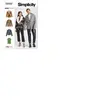 GENERIQUE Simplicity SS9692A Veste, gilet et ceinture unisexe A (XS-S-M-L-XL-XXL)