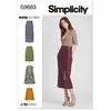 GENERIQUE Patron Simplicity 9683 - Jupe du 36 au 54 (FR)(...) -