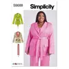 GENERIQUE Patron Simplicity 9688 - Blouson avec ceinture(...) -