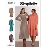 Patron Simplicity 9644 - Robe en tricot en trois longueurs du 38 au 56...