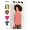 GENERIQUE Patron Simplicity 9645 - Haut en tricot du 36 au 56 (FR)(...) -