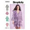 Patron Simplicity 9602 - Caftans et Vestes enveloppantes pour jeunes f...