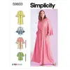 GENERIQUE Patron Simplicity 9603 - Caftans et Vestes enveloppantes pour dames(...) -