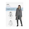 Patron Simplicity 9187 - Veste et Manteau ample, col large et ceinture...