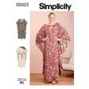 GENERIQUE Patron Simplicity 9323.A - Robe Femme style Caftan du 34 au 52 (FR)(...) -
