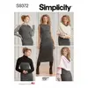 Patron Simplicity 9372 - Robe et haussements d'épaules pour femmes du ...