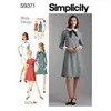 Patron Simplicity 9371 - Robe pour femme et femme avec variations de c...