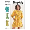 GENERIQUE Patron Simplicity 9780 - Robe du 34 au 52 FR(...) -