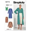 GENERIQUE Patron Simplicity 9716 - Haut en tricot du 32 au 48 FR(...) -