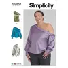 GENERIQUE Patron Simplicity 9851 - Hauts pour dames et femmes(...) -