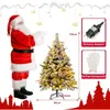 B2X Sapin de Noël artificiel de 136 cm avec neige et 150 lumières LED ...