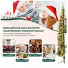 B2X Demi-arbre de Noël pré-éclairé de 210 cm, demi-arbre artificiel