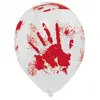6 ballons latex mains sanglantes - amscan 9901272
