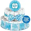kit décoration gâteau pour Baby Shower Garçon (4 pièces) 