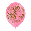 Merkloos / Sans marque Amscan ballons de fête licorne unicorne rose 6 pièces 27,5 cm