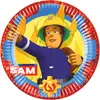 Amscan 8 assiettes en carton sam le pompier 