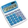 Ibico 208X - Calculatrice de bureau - 8 chiffres - panneau solaire, pile - blanc, bleu