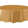 Nappe ronde or plastique 210 cm