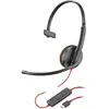 Casque Mono Filaire Plantronics Blackwire 3200 Mono USB-C Noir