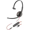 Plantronics Micro-casque Poly Blackwire 3215 Mono, Noir - Jack 3,5 mm, USB