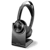 Plantronics Casque sans fil Poly Voyager Focus 2 UC avec support noir