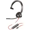 POLY 3310 Casque Avec fil Arceau Appels/Musique USB Type-A Noir