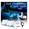 Station de charge du contrôleur chargement double avec 2 batteries rechargeables pour one / slim x - blanc