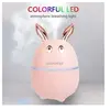 Humidificateur portable 600 ml à brume fraîche avec veilleuse - - rose