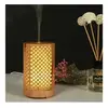 Diffuseur d'arôme de grain bois 100ml humidificateur d'atomisation veilleuse colorée - jaune