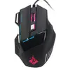 Souris filaire Jeu optique d'USB optique de LED de 5500 DPI 7 boutons ...