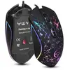 Souris filaire G828USB Câble Gaming RGB 6Boutons Programmables Macro Rétroéclairage Gamer - Noir