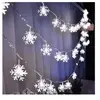 Non communiqué 3meters 20led christmas snowflake string lights winter fairyland home decor - blanc