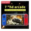 Rétro jeu portable console de jeux vidéo écran 7 pouces intégré 1200 j...