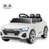 CostwayVoiture Electrique 12 V pour Enfants Sous Licence Audi SQ8 avec...