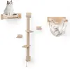 CostwayÉtagères Murales pour Chat Ensemble de Meubles Muraux pour Arbr...