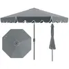 CostwayParasol de Patio 3M Parasol de Marché avec Manivelle Réglage de...